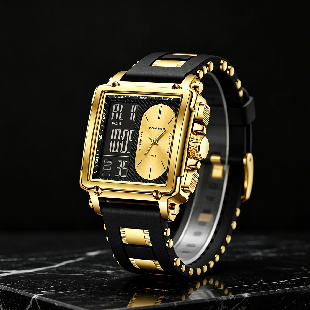 Smartwatch Watches For Men Digital - LIGE Top Original Square Digital Watch