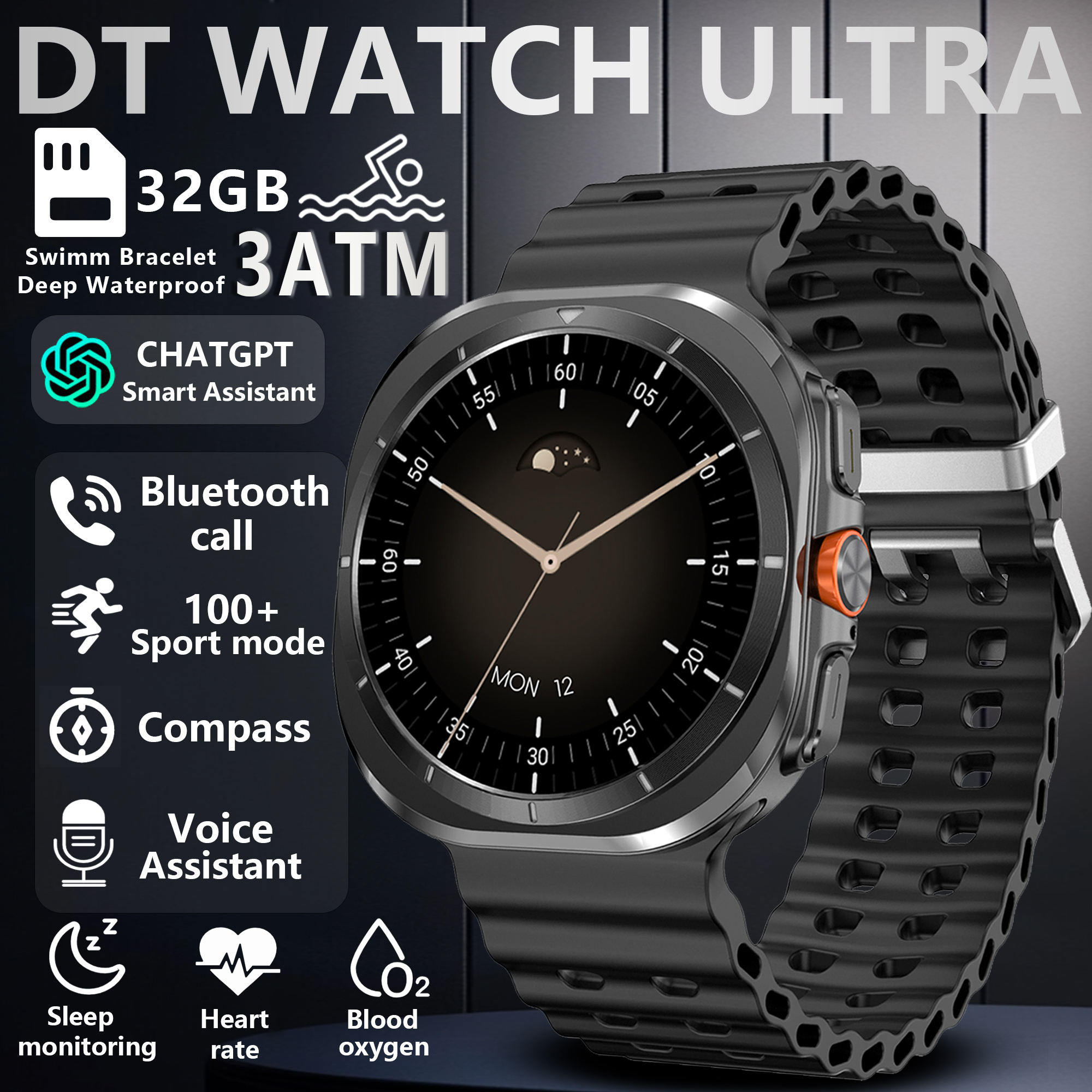 Smartwatch Watches With Bluetooth - Smart watch DT7 ULTRA support Bluetooth