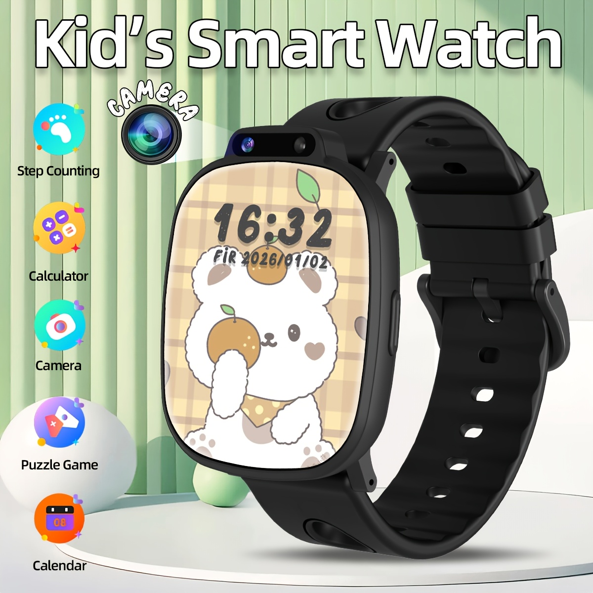 Smartwatch Watches For 12 Year Old Boy - 2026 New LAXASFIT Kids Camera Smartwatch