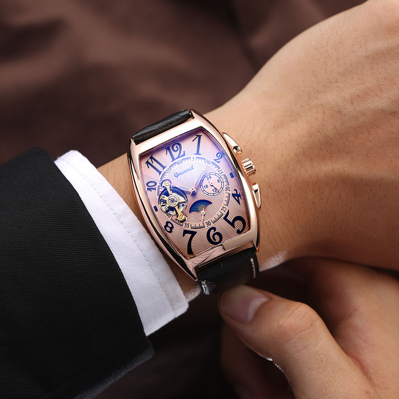 Smartwatch Watches For Men Digital - Men’s* Automatic Mechanical Watch Barrel Shape