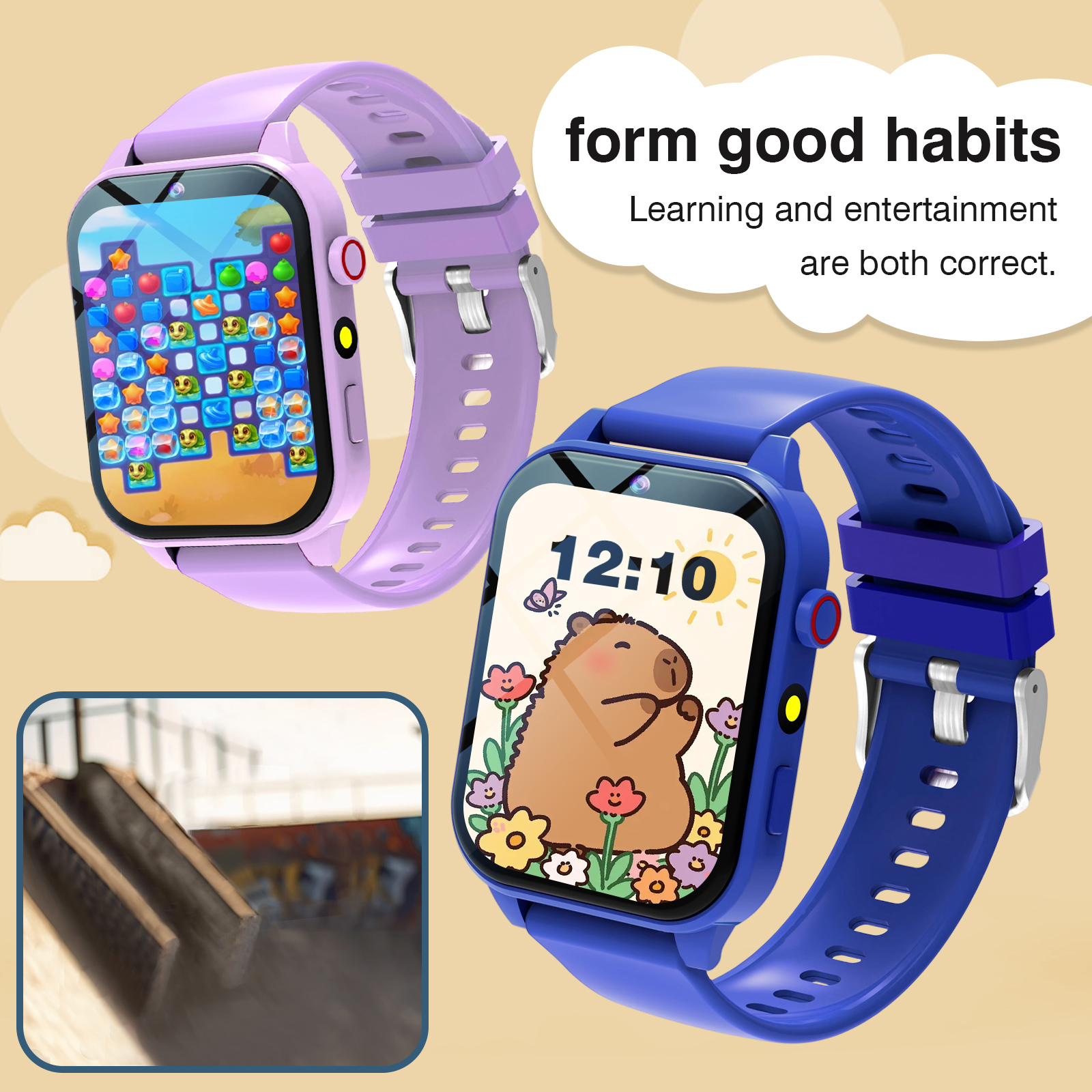 Smartwatch Digital Watches For Kid Boy - Kids′s Smart Watch 18 Games Camera