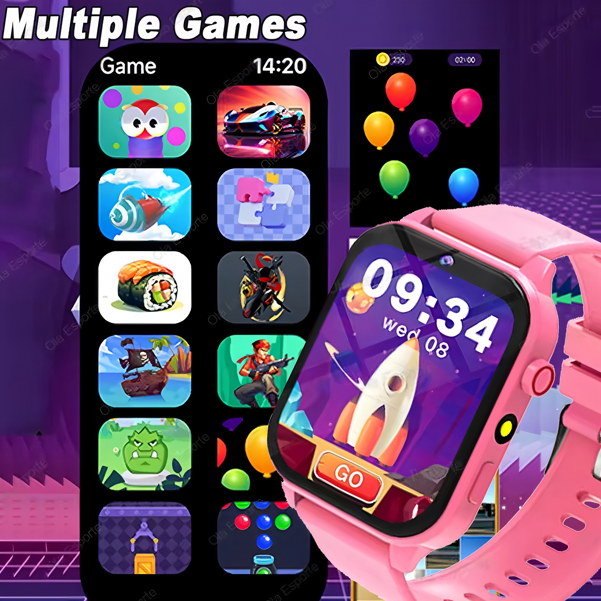 Smartwatch Watches For 12 Year Old Boy - 100+ Game SmartWatch Kid Child HD