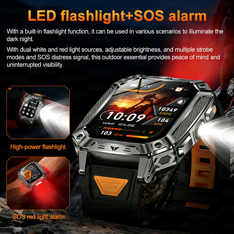 New 1500mAh Military Outdoor S - Smartwatch Watches With Bluetooth recensie en prijs