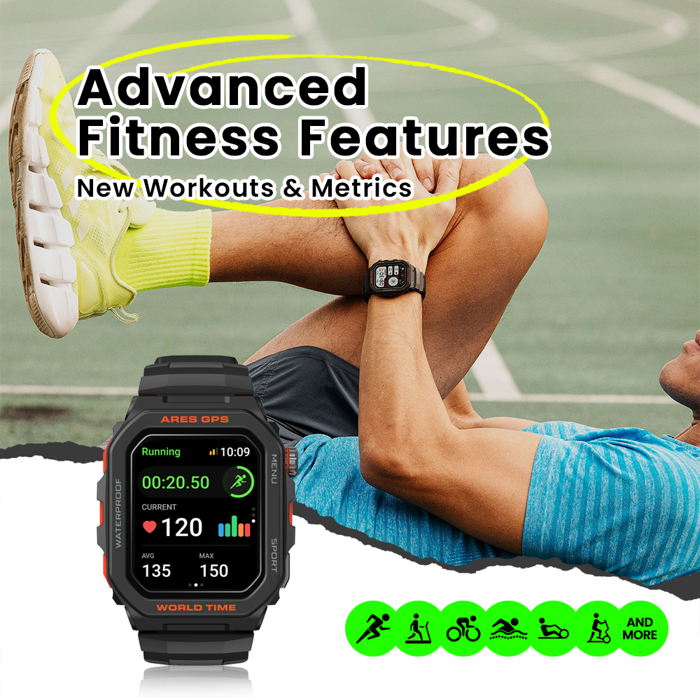New Zeblaze Ares GPS Smart Wat - Watch Iwo recensie en prijs