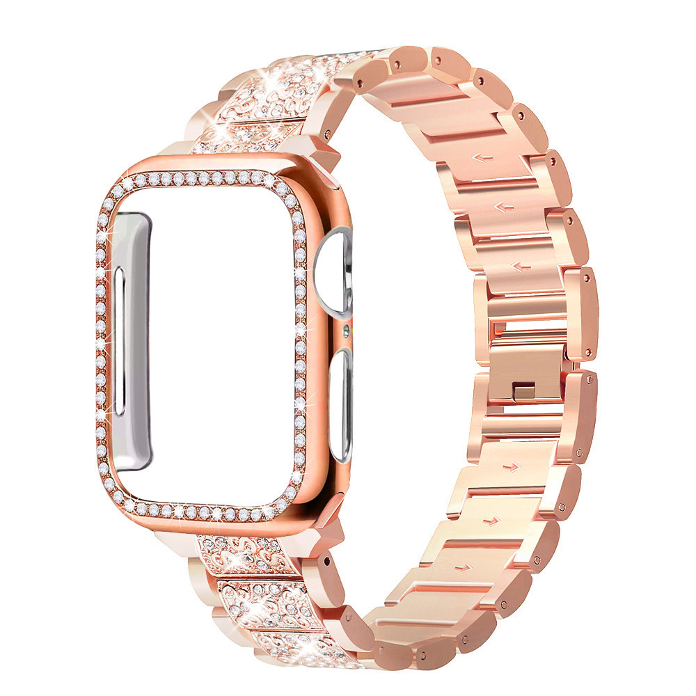 Case+Bling strap for Apple Wat - Smartwatch Luxury Watches For Women recensie en prijs