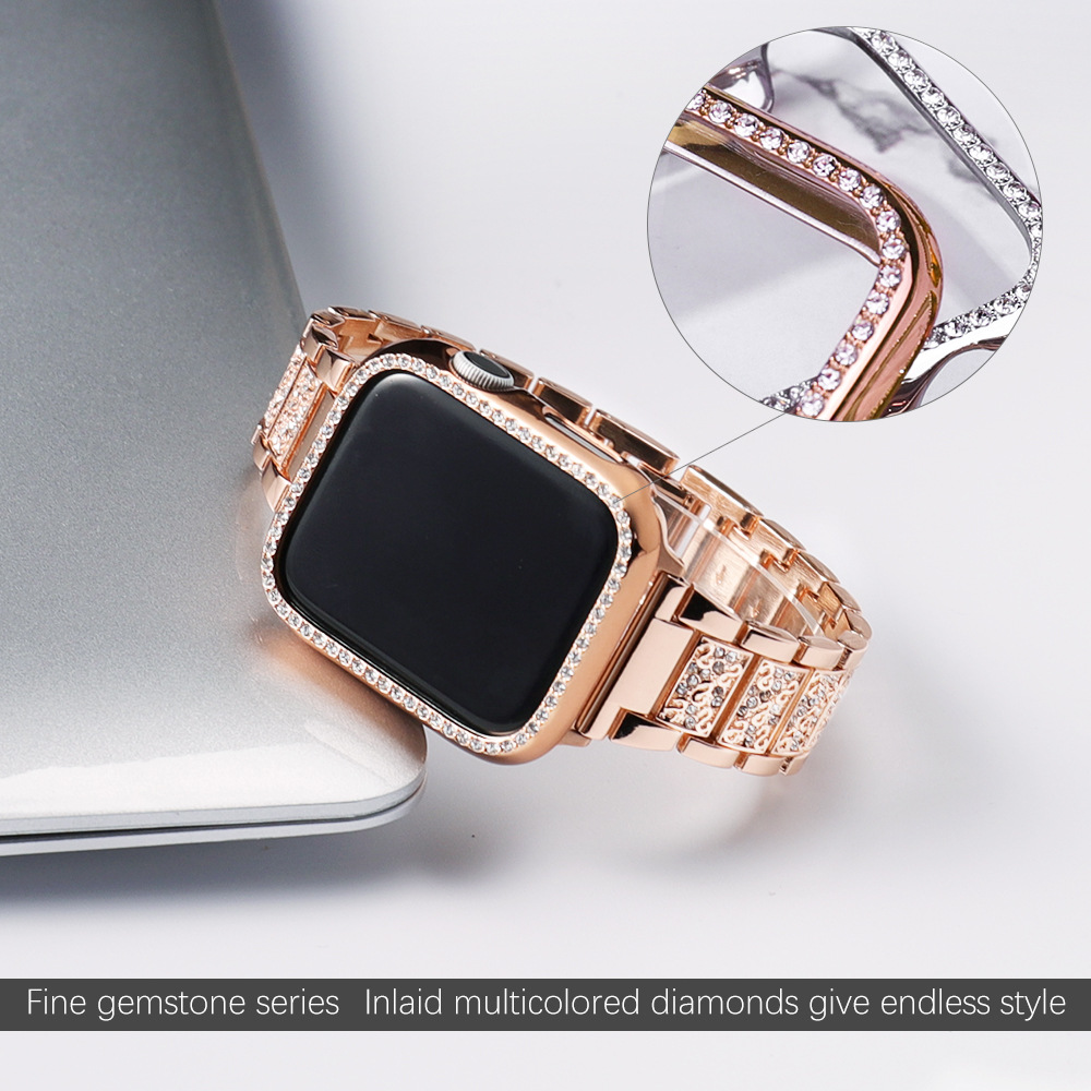 Case+Bling strap for Apple Wat - Smartwatch Luxury Watches For Women recensie en prijs