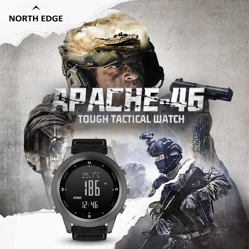 NORTH EDGE Apache46 Smart Digi - Smartwatch Watches For Men Digital recensie en prijs