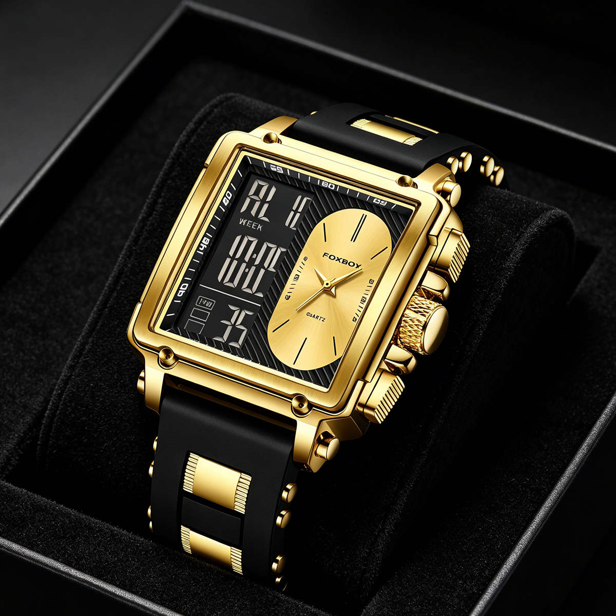 LIGE Top Original Square Digit - Smartwatch Watches For Men Digital recensie en prijs