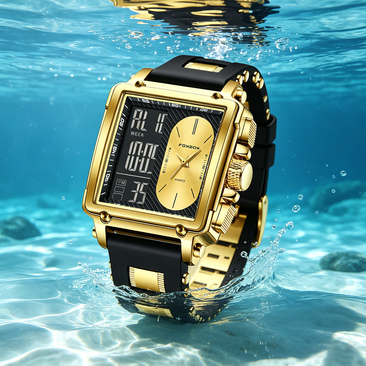 LIGE Top Original Square Digit - Smartwatch Watches For Men Digital recensie en prijs