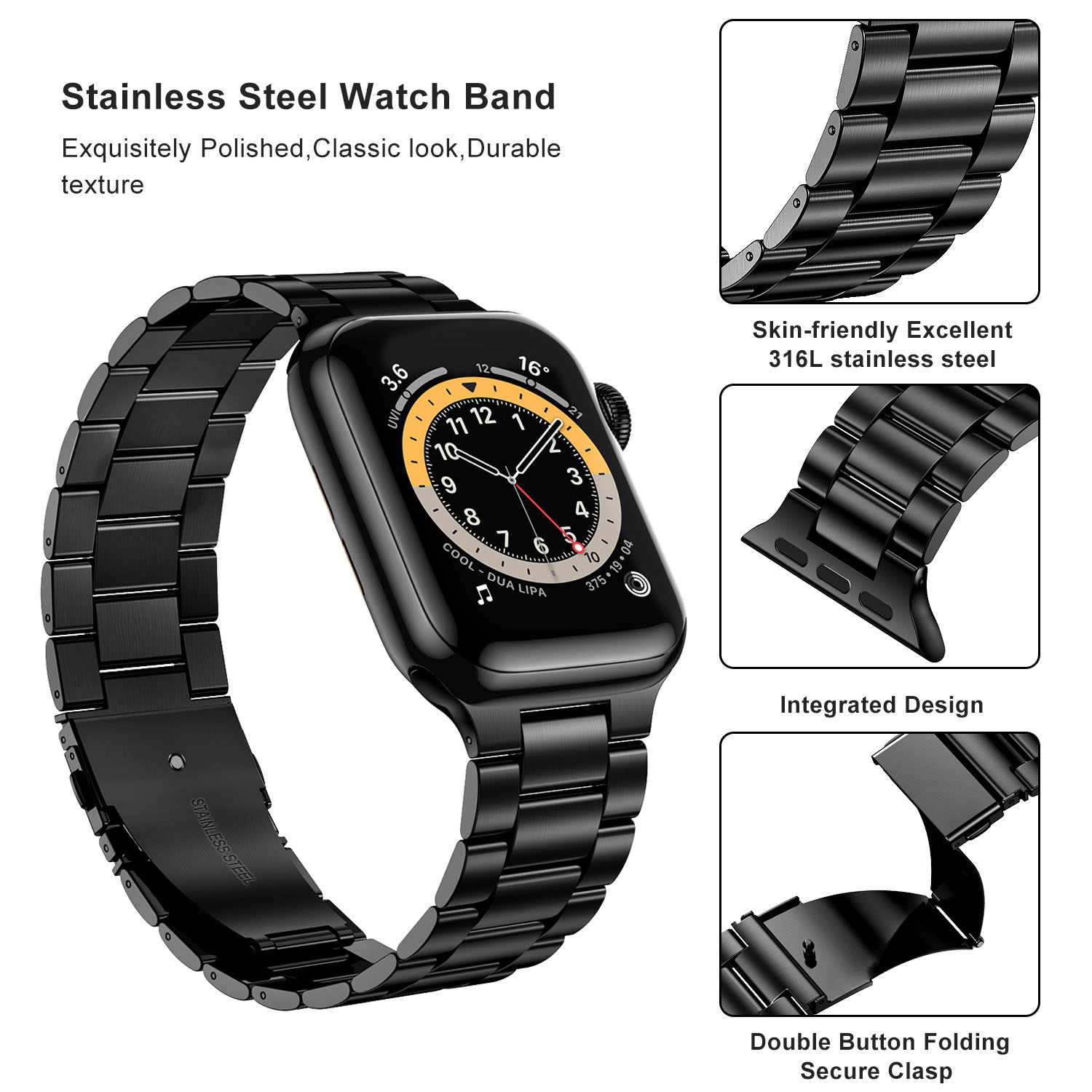 Stainless Steel Strap For Appl - Smartwatch Luxury Watches For Women recensie en prijs