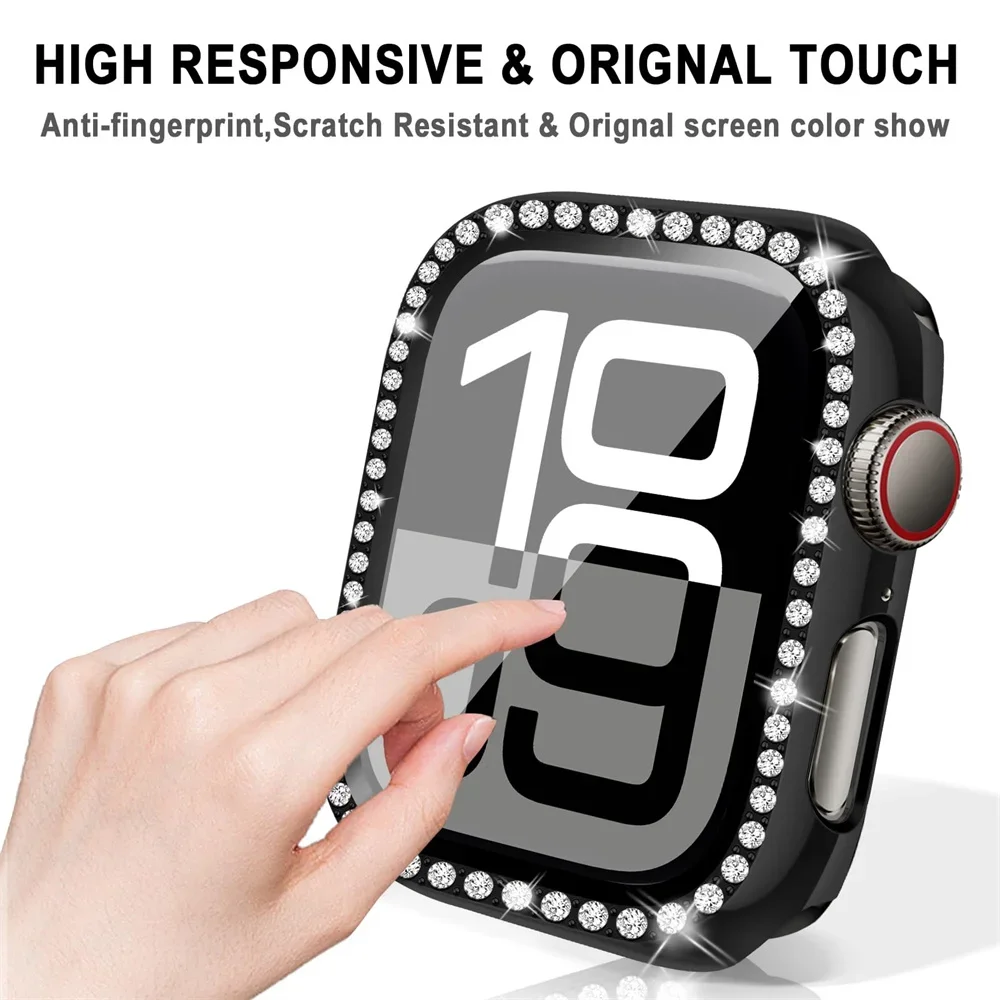 Glass+Diamond Cover For Apple  - Iwatch Smartwatch Series 7 recensie en prijs