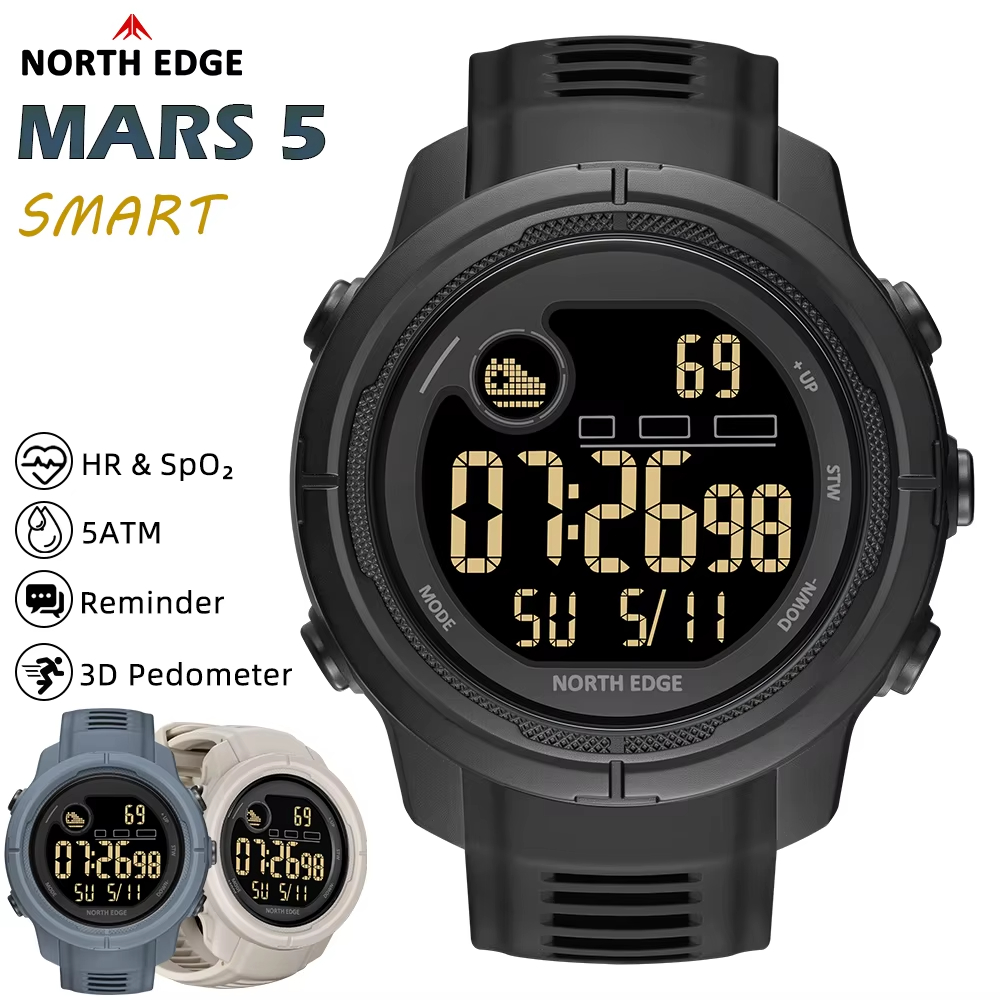 NORTH EDGE NEW MARS 5 Men's Di - Smartwatch Watches For Men Digital recensie en prijs