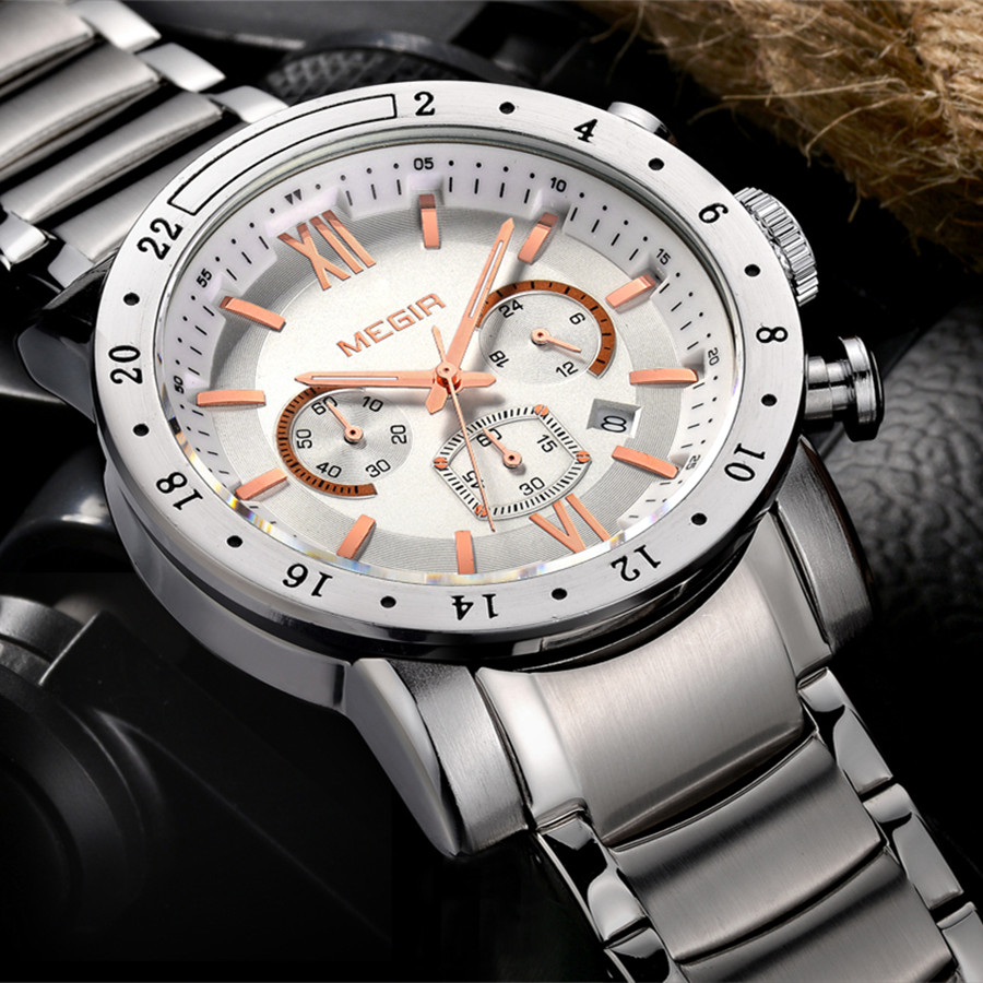 MEGIR Stainless Steel Casual W - Smartwatch Watches For Men Digital recensie en prijs