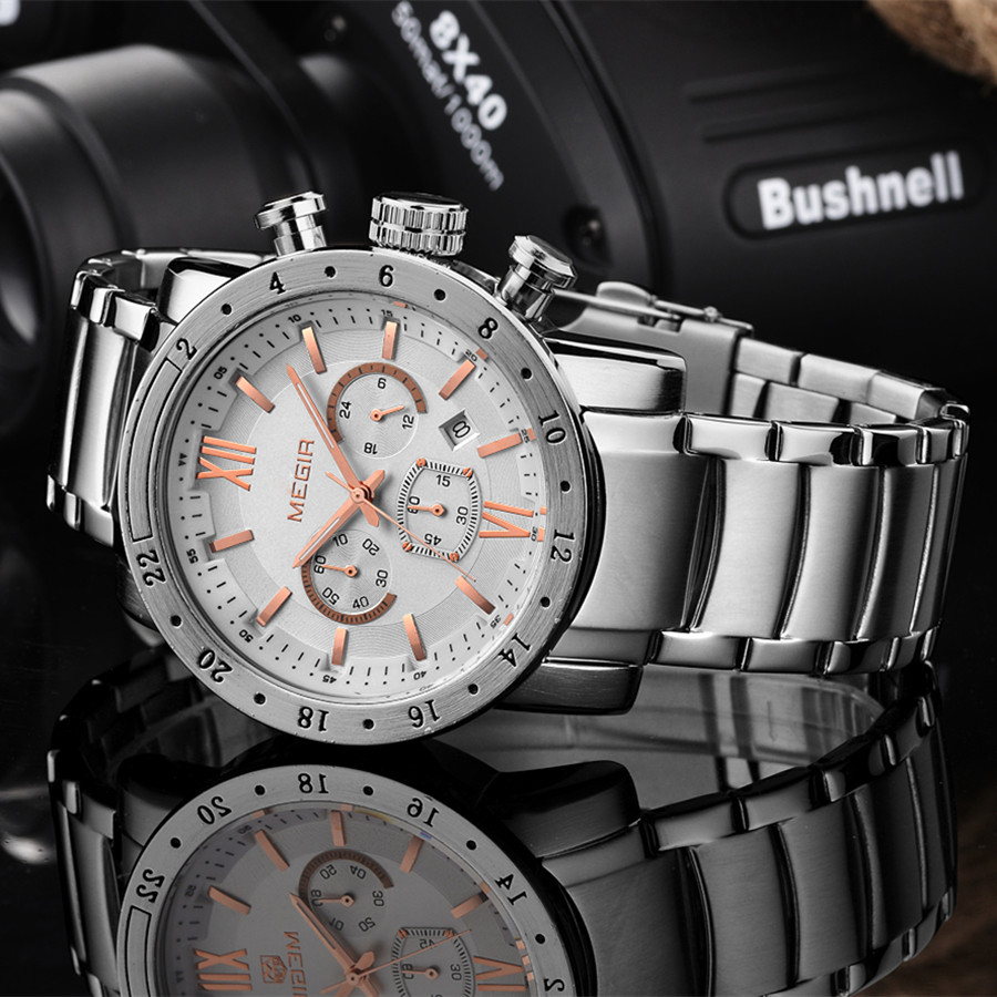 MEGIR Stainless Steel Casual W - Smartwatch Watches For Men Digital recensie en prijs