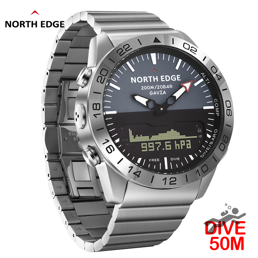 NORTH EDGE Mens Dive Watch Mil - Smartwatch Watches For Men Digital recensie en prijs