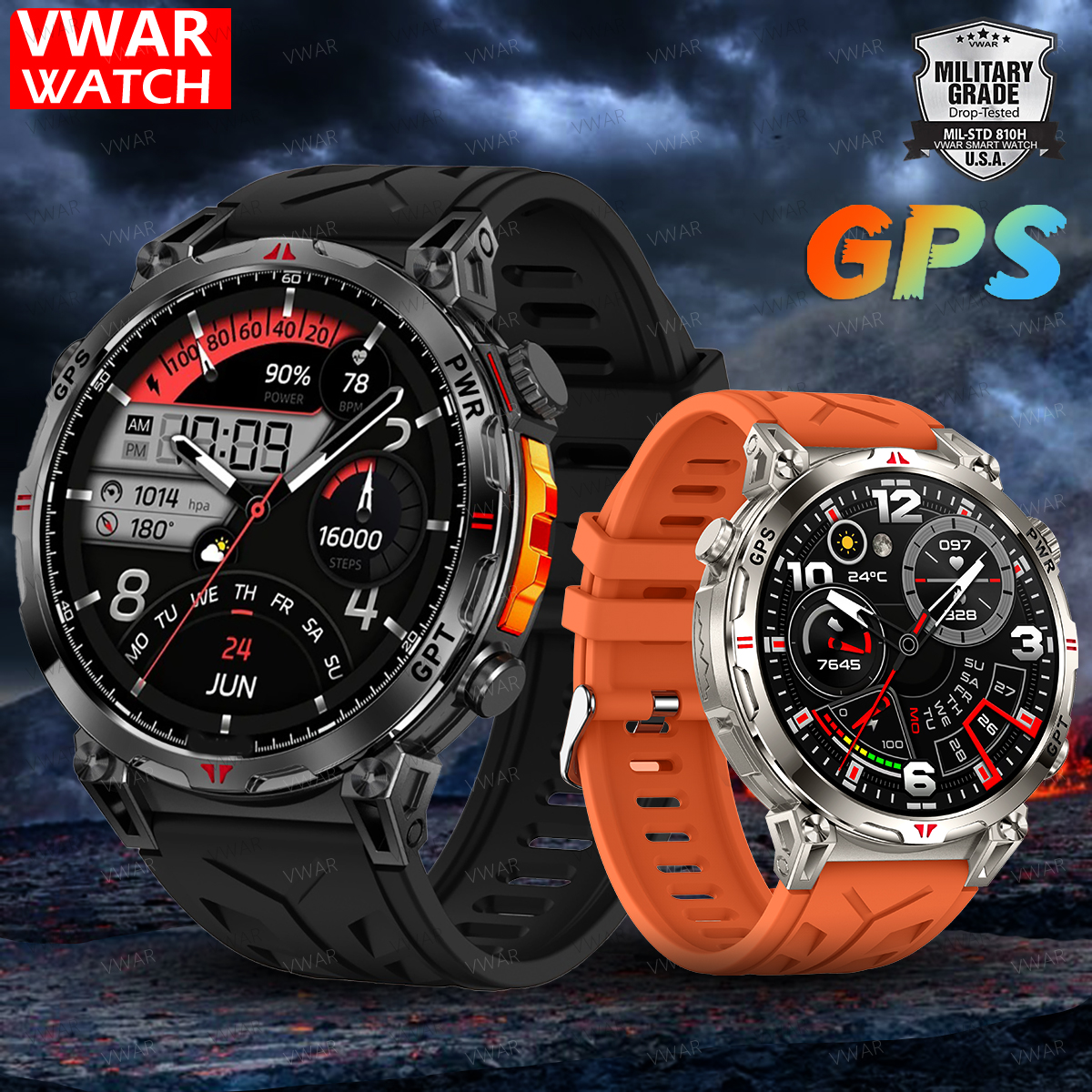 VWAR Oudtoor GPS Smart Watch B - Watch Vs Amazfit recensie en prijs