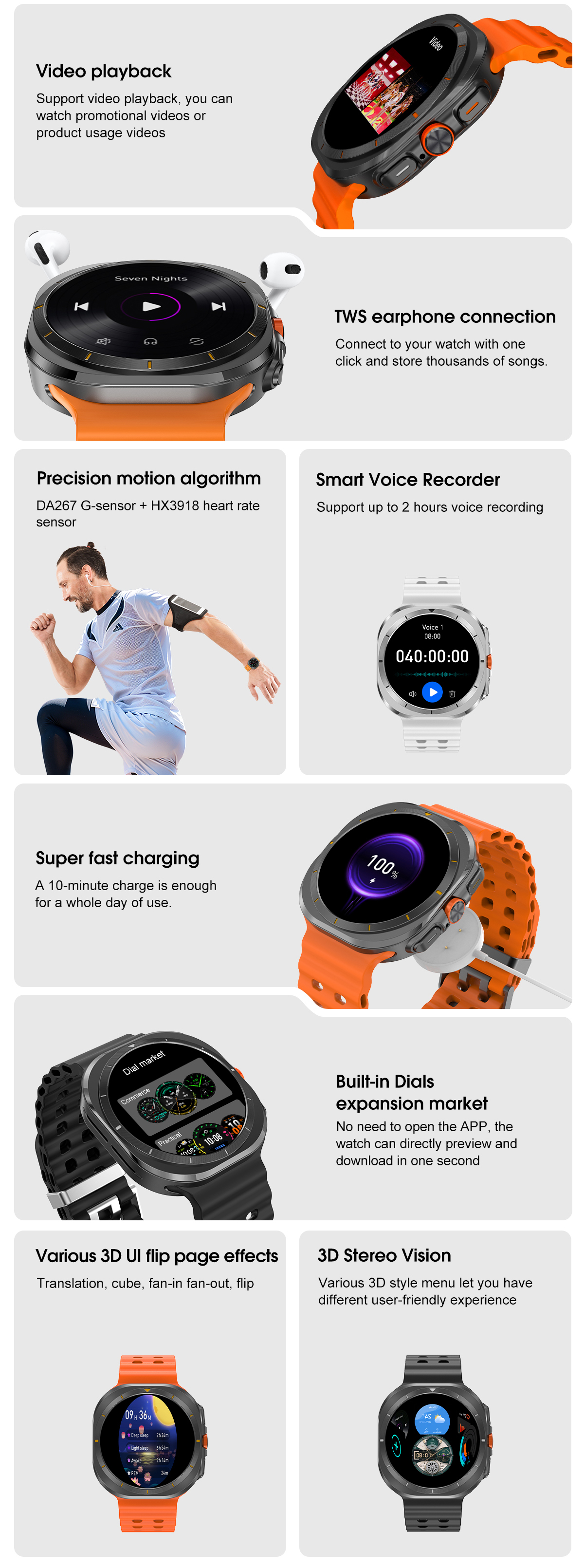 Smart watch DT7 ULTRA support  - Smartwatch Watches With Bluetooth recensie en prijs