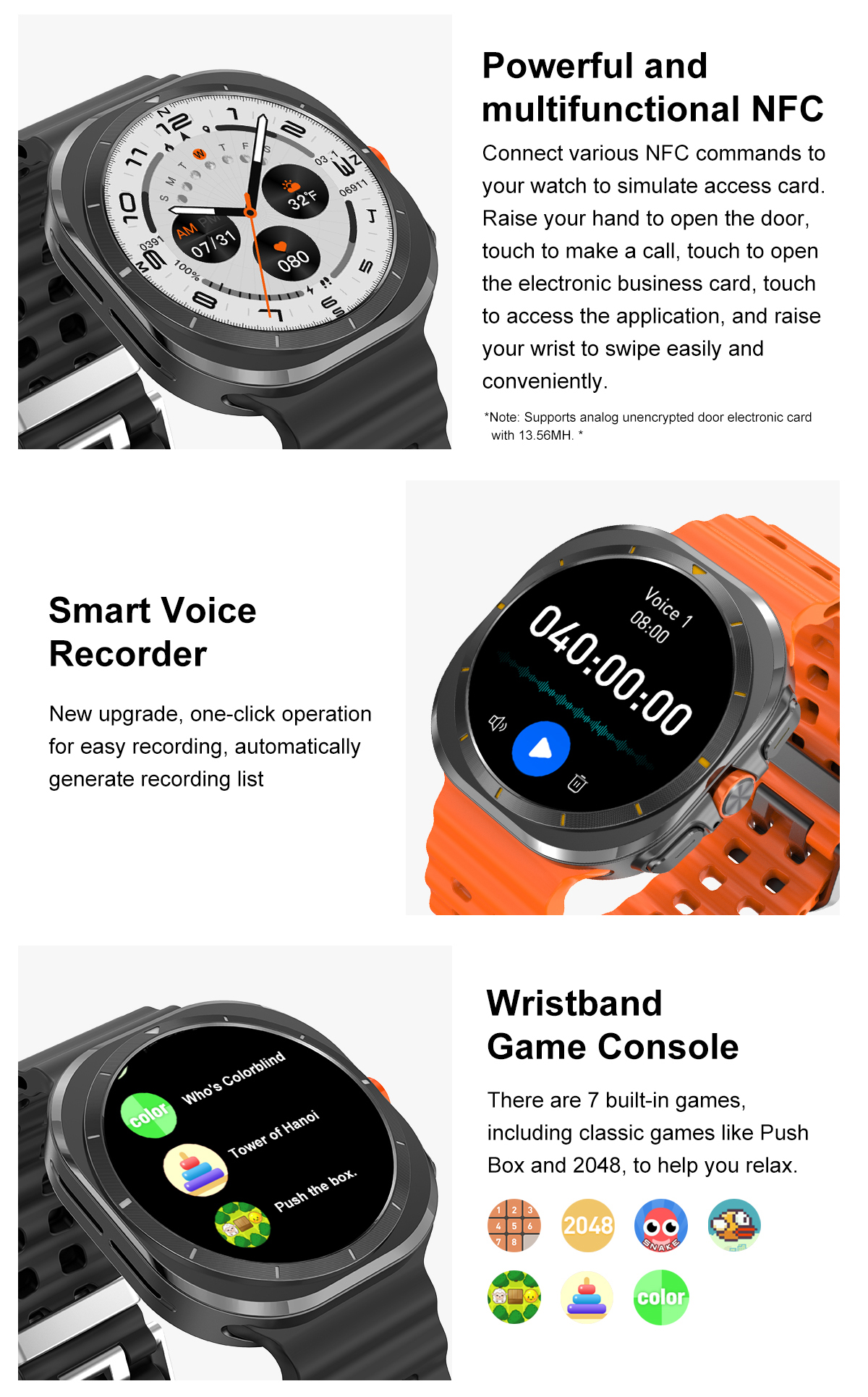 Smart watch DT7 ULTRA support  - Smartwatch Watches With Bluetooth recensie en prijs