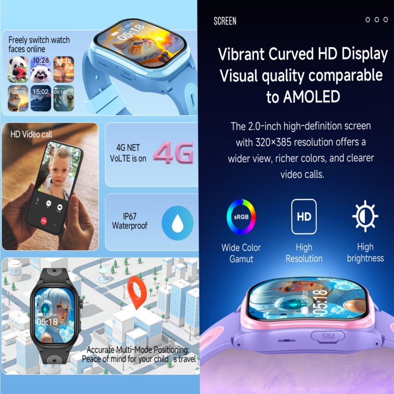 Smart Watch Kids 4G GPS WIFI V - Smartwatch Watches For 12 Year Old Boy recensie en prijs