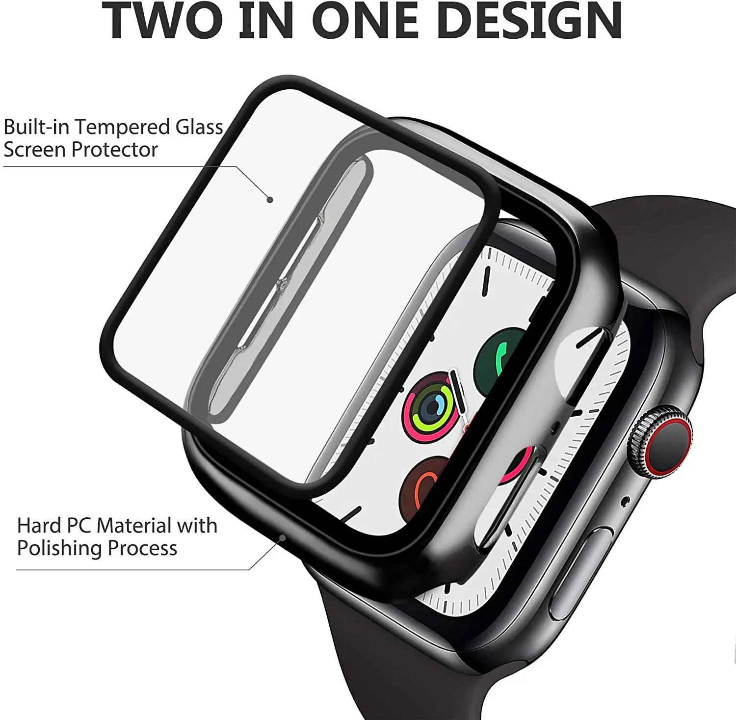 Tempered Glass+cover For Apple - Iwatch Smartwatch Series 7 recensie en prijs
