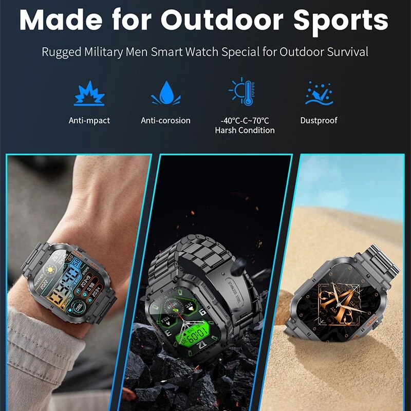 LIGE Outdoor Sports Fitness Sm - Smartwatch Watches For Men Digital recensie en prijs