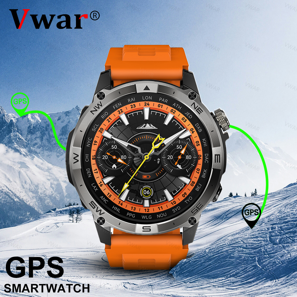 VWAR GPS Smart Watch 1.43” HD  - Watch Vs Amazfit recensie en prijs