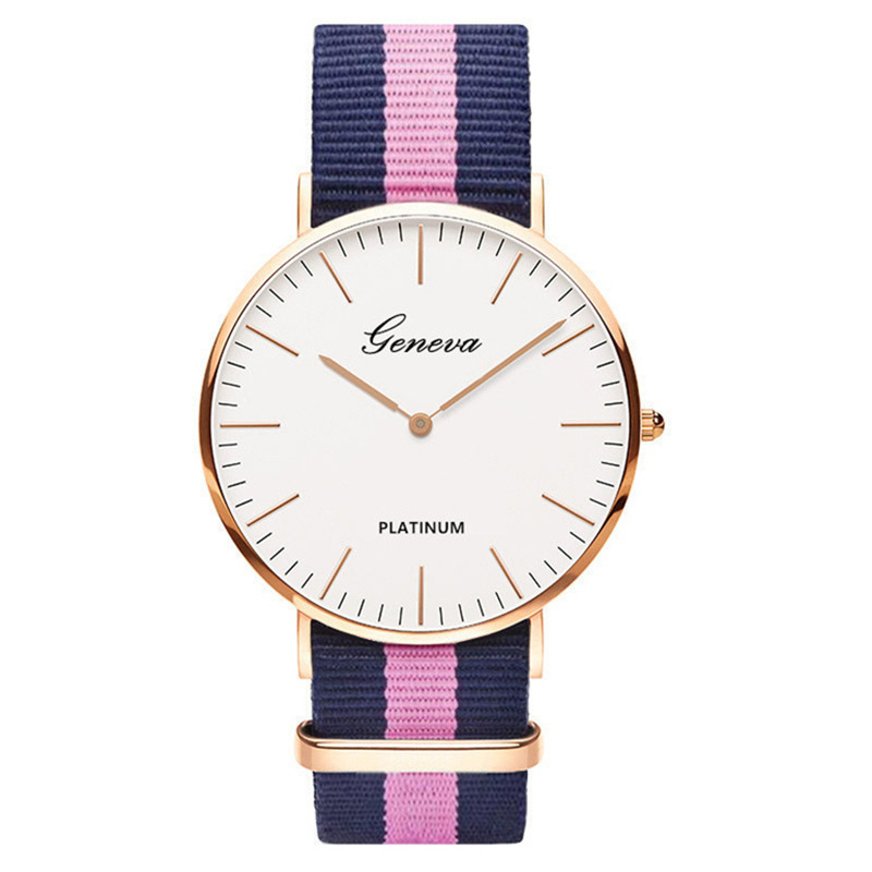 Classic Fashion Stripe Nylon B - Smartwatch Ladies Watches Branded recensie en prijs