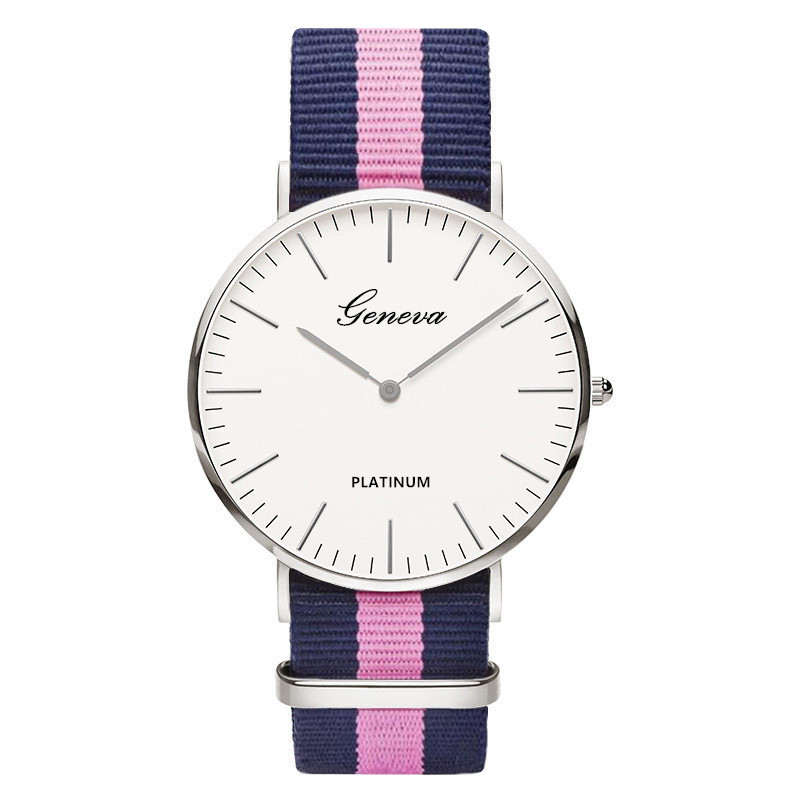 Classic Fashion Stripe Nylon B - Smartwatch Ladies Watches Branded recensie en prijs