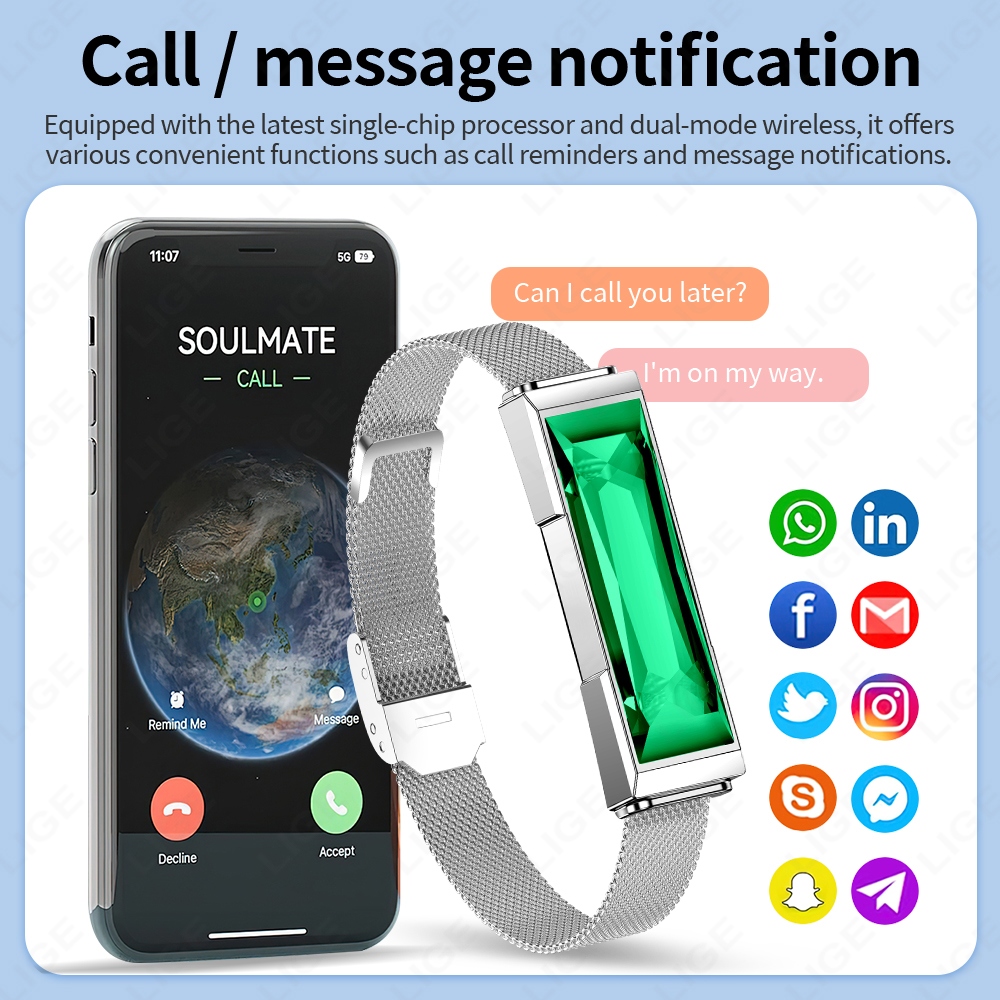 LIGE Luxury Smart Watch Women  - Smartwatch Luxury Watches For Women recensie en prijs