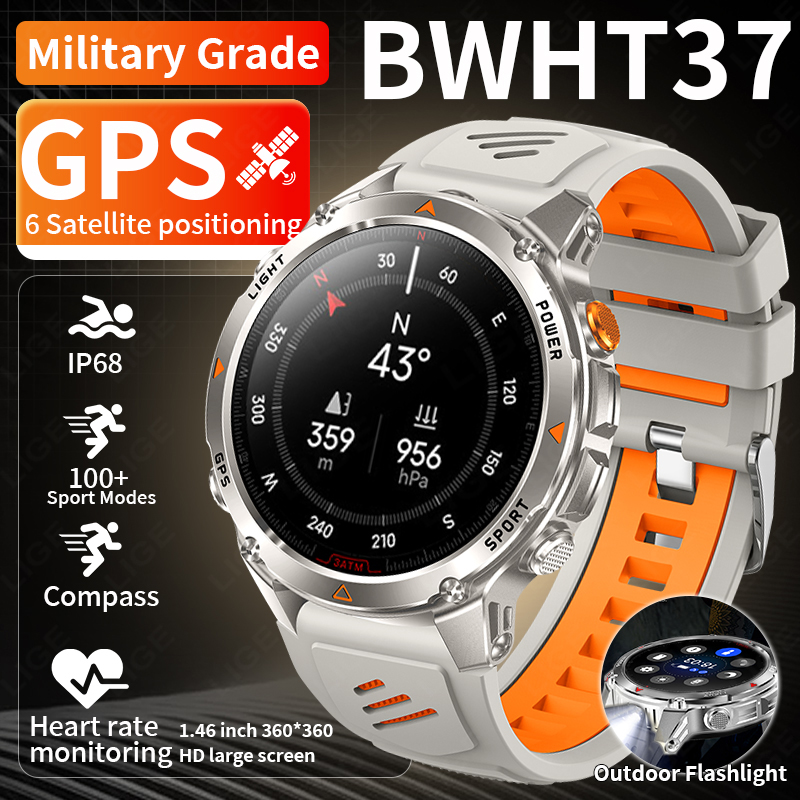 LIGE Rugged GPS Track Smart Wa - Smartwatch Watches With Bluetooth recensie en prijs
