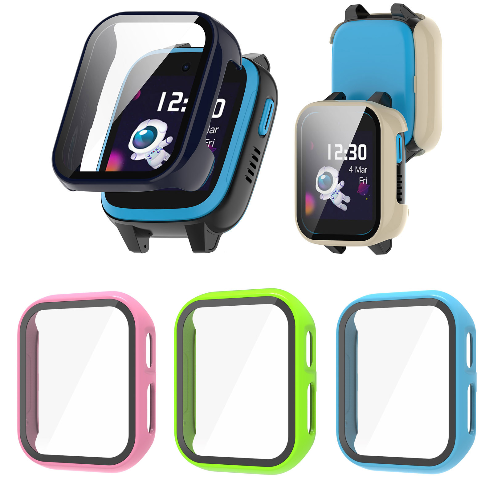 Hard Edge Shell Glass Screen P - Smartwatch Watches Kids recensie en prijs