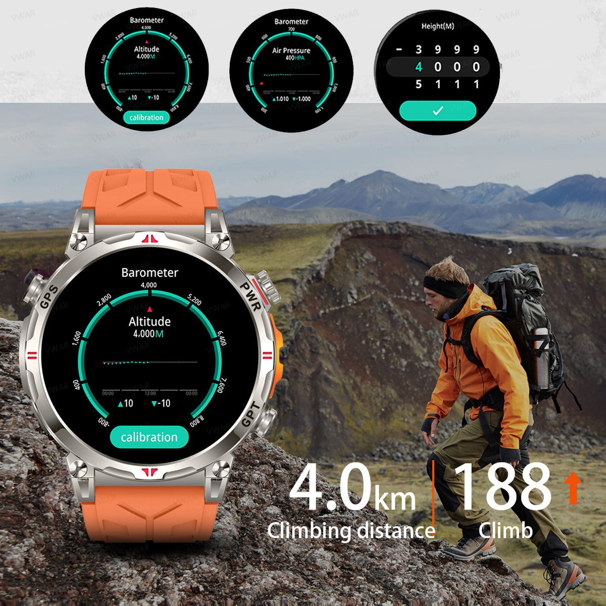 VWAR Air5 Ultra GPS Smartwatch - Watch Vs Amazfit recensie en prijs