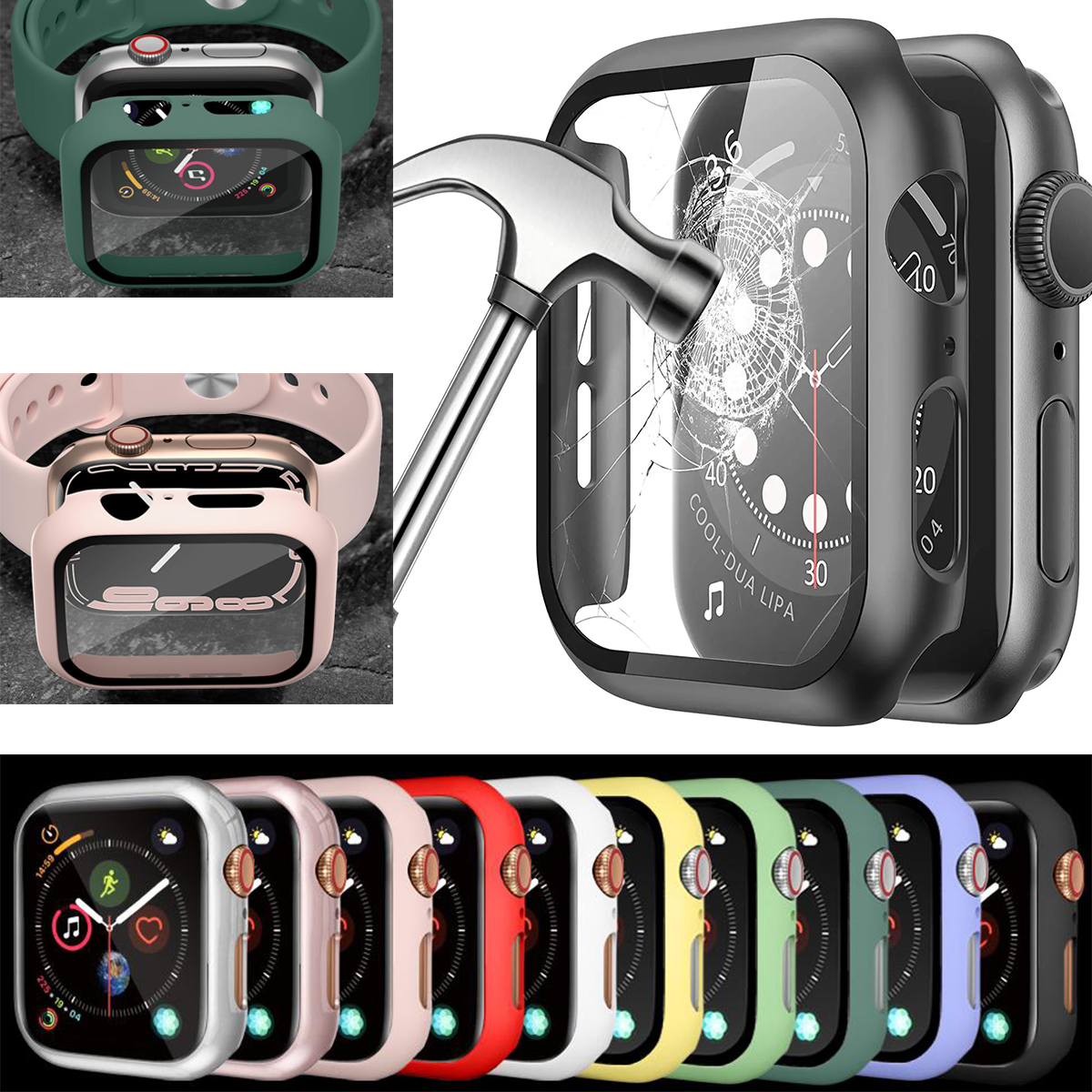 Tempered Glass+ Case For apple - Iwatch Smartwatch Series 7 recensie en prijs