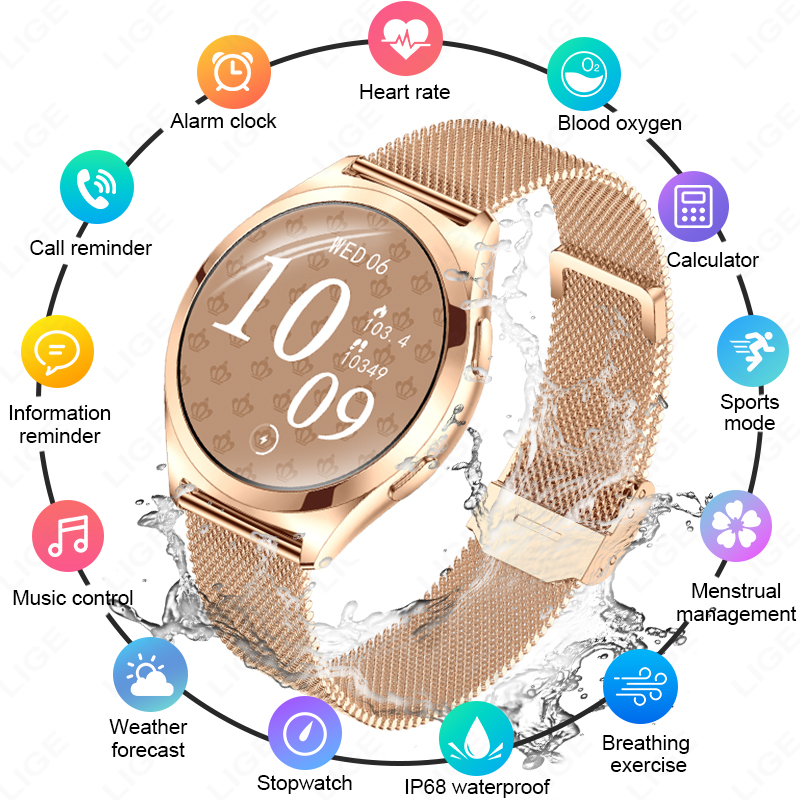 LIGE Luxury Smart Watch For Wo - Smartwatch Luxury Watches For Women recensie en prijs