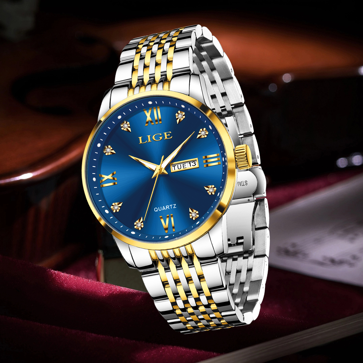 LIGE Men Watch Water Diamond L - Smartwatch Watches For Men Digital recensie en prijs