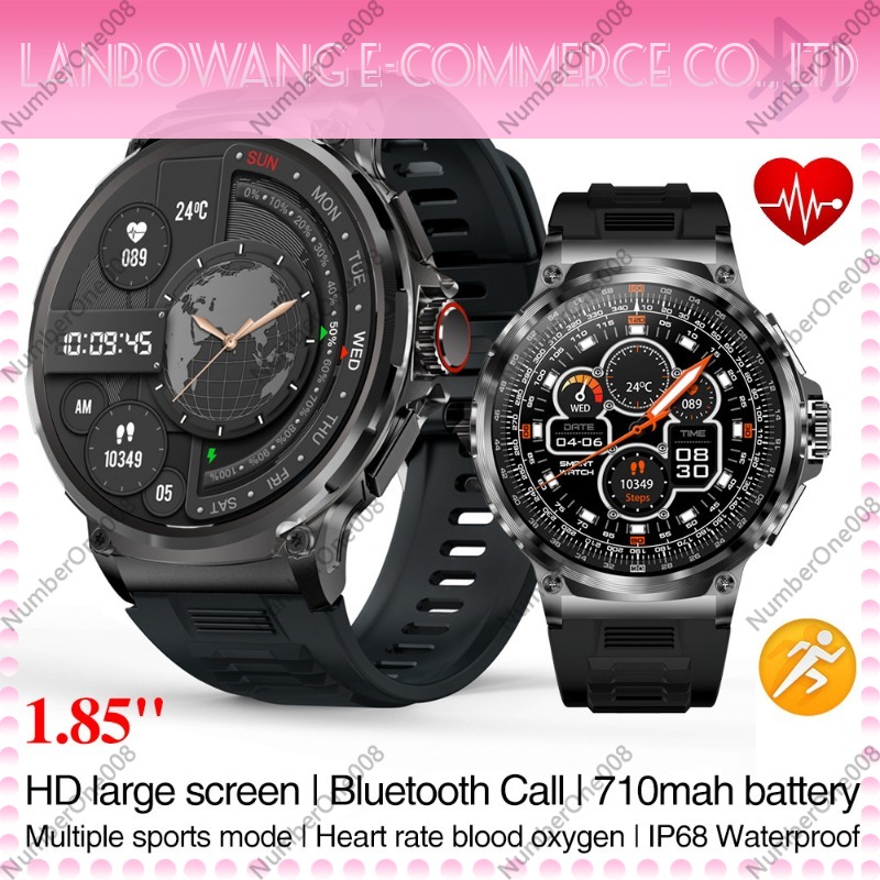 1.85 Inch HD Smart Watch, Blue - Smartwatch Watches With Bluetooth recensie en prijs