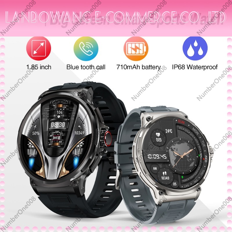 1.85 Inch HD Smart Watch, Blue - Smartwatch Watches With Bluetooth recensie en prijs